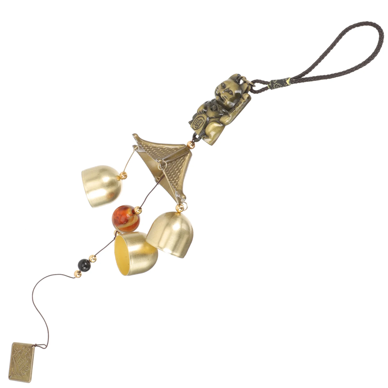 

Wind Hanging Bell Bells Chimes Lucky Chime Vintage North Country Chinese Witch Decor Cat Blessing Tranquil Sympathy Harmony Car