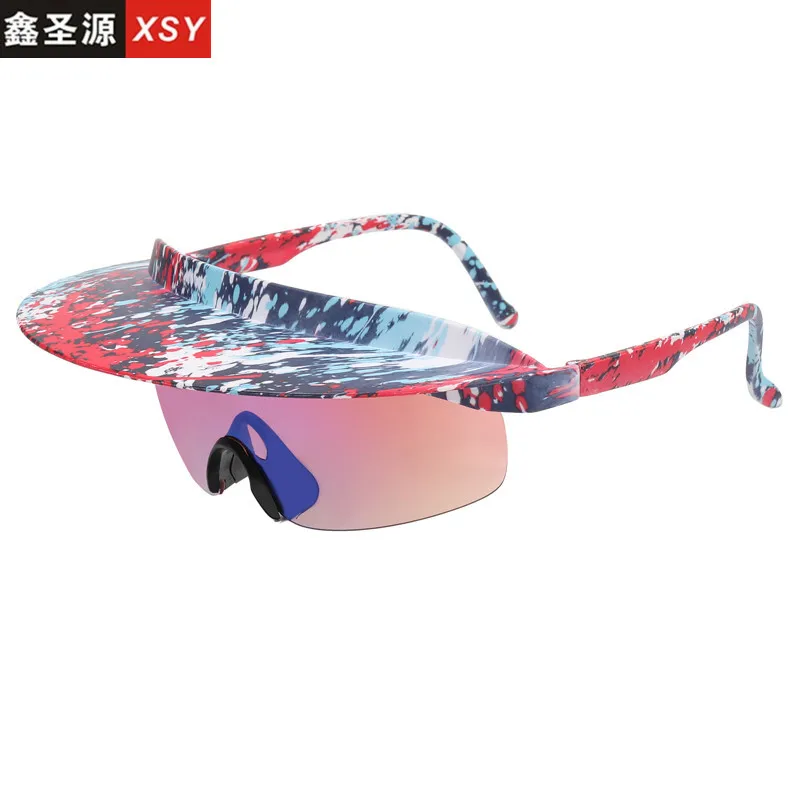 

New in Outdoor Hat Sunglasses women men 2022 oversized steampunk shades retro Sport goggles high quality oculos de sol uv400