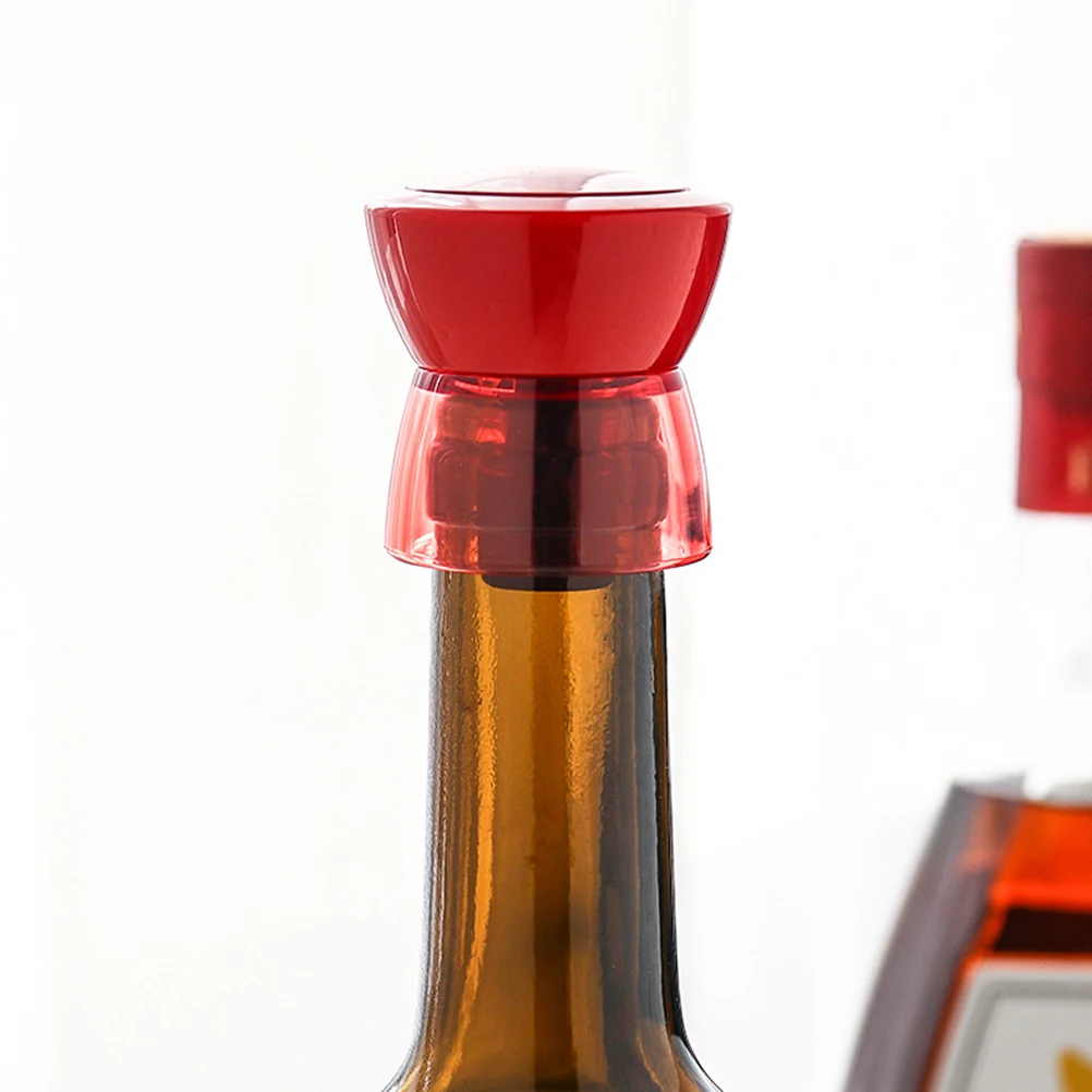 

Leak-proof Vacuum Red Wine Bottle Cap Stopper Silicone Sealed Champagne Bottle Stopper Vacuum Retain Freshness Wine Plug Tools