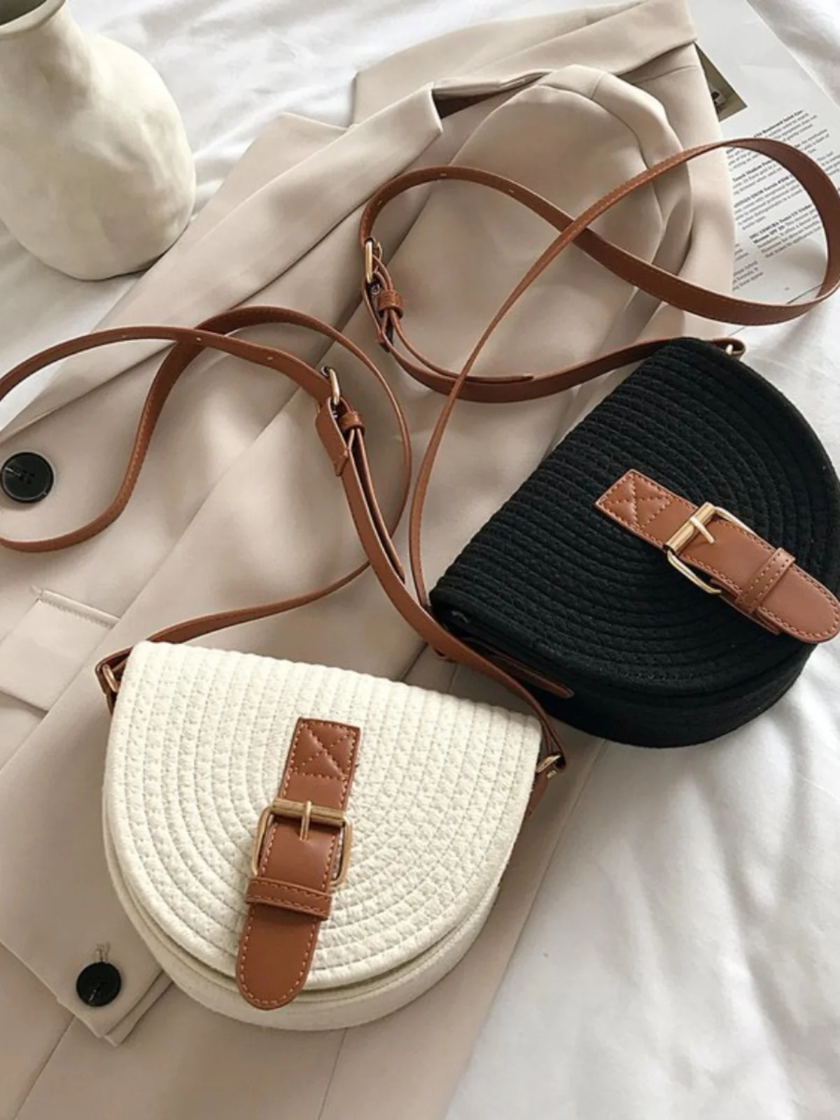 Новая летняя седельная сумка ручной работы милая женская на плечо трендовая