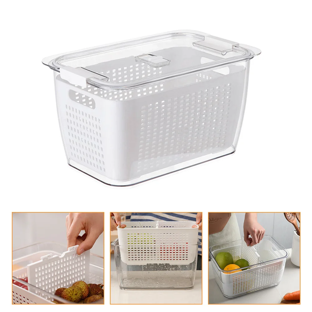 

Strainer Colander Fruit Bowl Vegetable Washing Kitchen Basket Storage Sink The Over Berry Pastarefrigerator Bin
