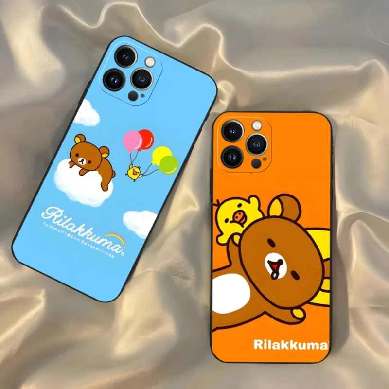 Rilakkuma Kawaii чехол для телефона Iphone 14 13 12 Pro Mini 11 Max Xr X Xs 6 7 8 Plus