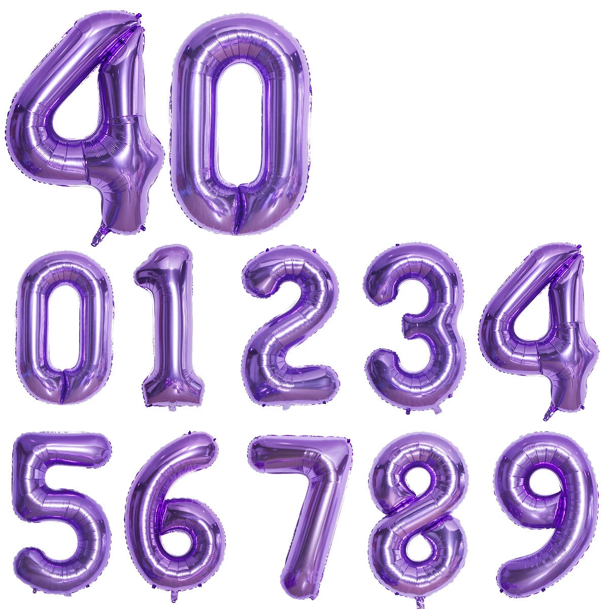 

40-дюймовый воздушный шар с цифрами, воздушный шар из алюминиевой пленки, Гелиевый шар, золотой, серебряный, розовый, белый, воздушный шар из ф...