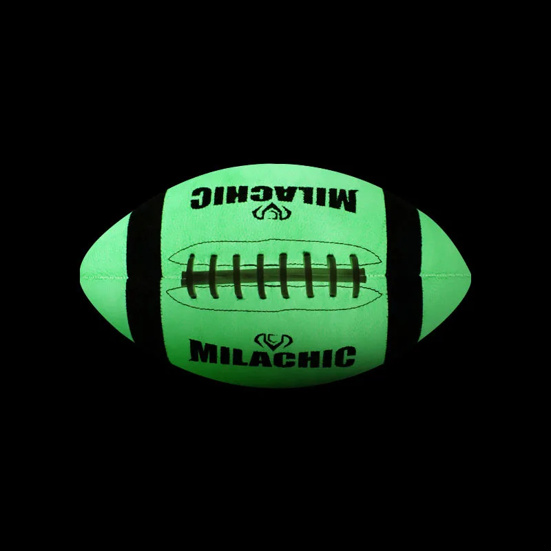 

Glow in The Dark Football Size 6 Light Up American Football Ball Glowing Football Rugby for Kids Junior Youth Training Game
