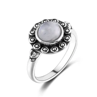 nasiya original design natural rainbow moonstone ring vintage rings for women fine gemstone jewelry gifts