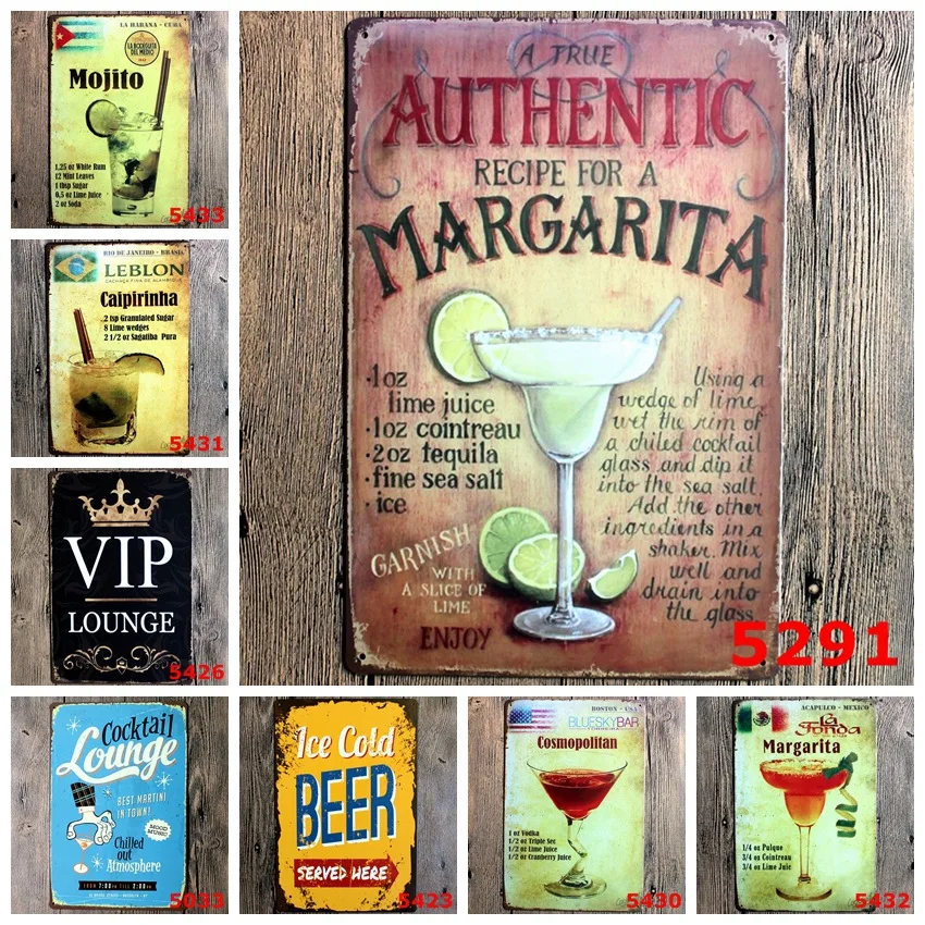 

Cocktail Vintage Poster and Prints Painting Kraft Paper Retro Posters Livingroom Decoration Bar Pub Cafe Wall Art Decor