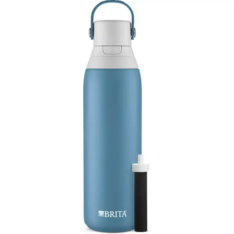 

Stainless Steel Leak Proof Filtered Water Bottle, Blue Jay, 20 fl oz