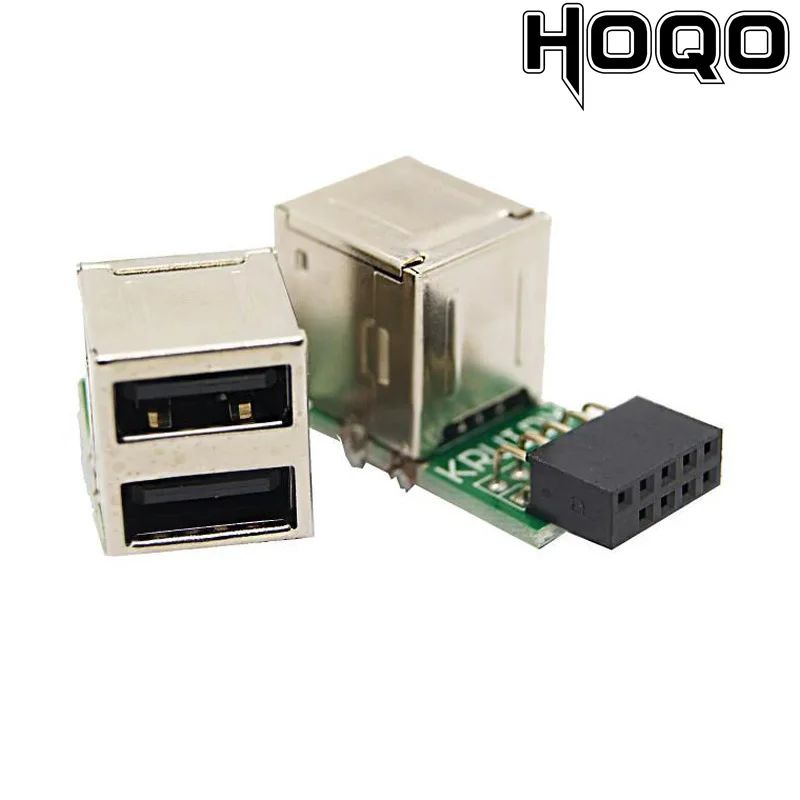 

5 шт., разъем USB для материнской платы 9-контактный разъем «мама» на 2 порта USB2.0