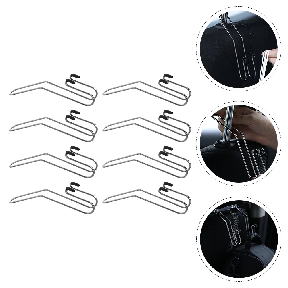 

Car Seat Hook Holder Grocery Bag Hangers Storage Back Hooks Organizer Stainless Steel