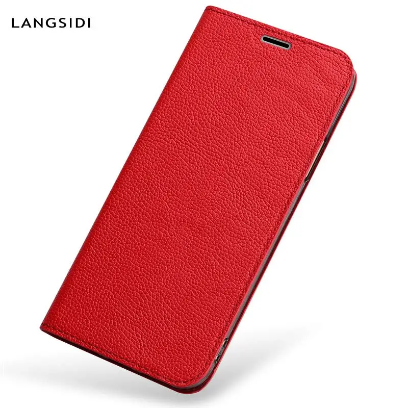 Полноразмерный защитный чехол из натуральной кожи с защитой от падения для Samsung S7