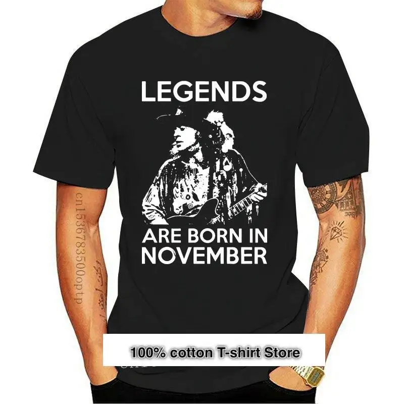 

Camisetas con estampado de las leyendas de los recién nacidos en November, ropa para Parte Superior Femenina