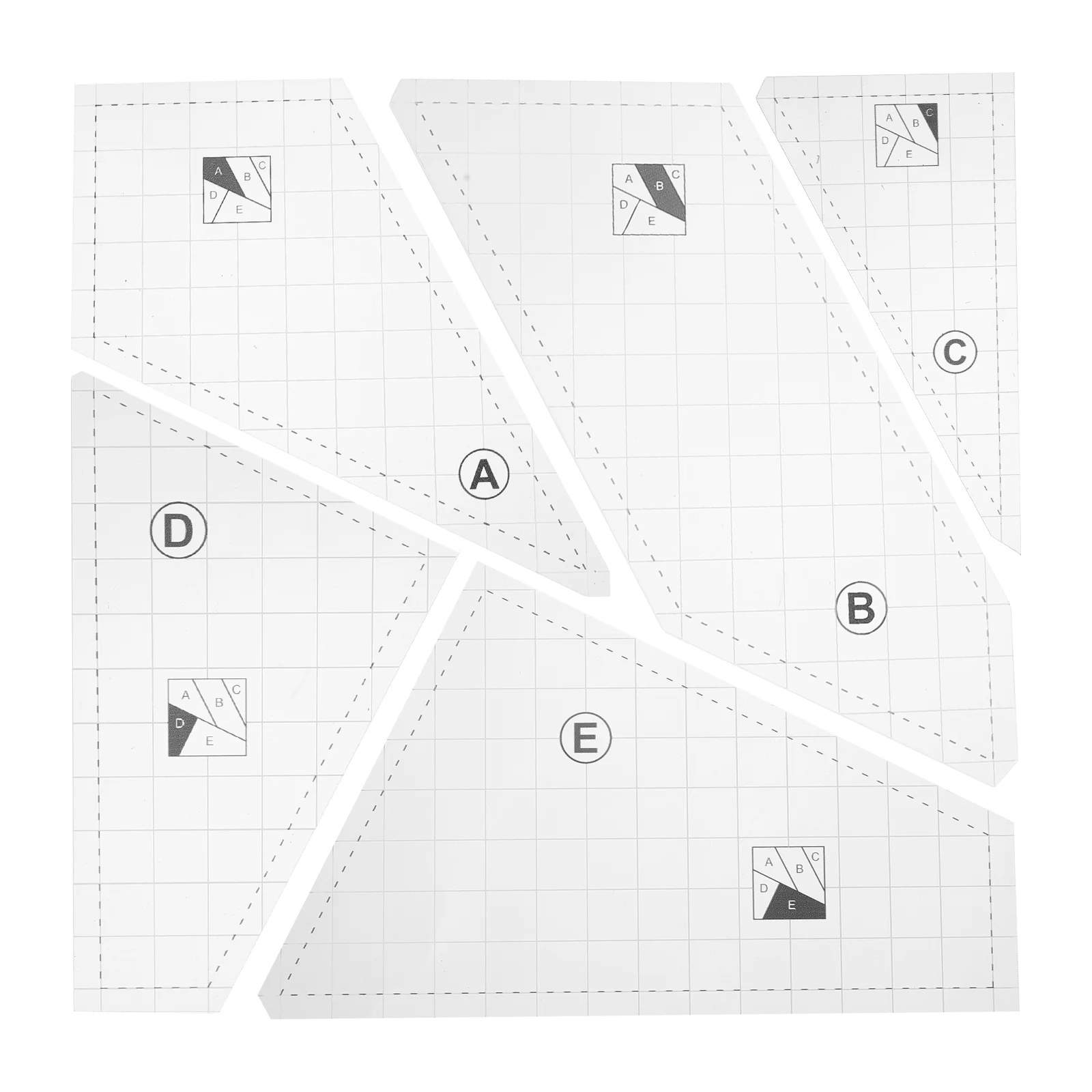 

Ruler Sewing Quilting Rulers Template Diy Templates Patchwork Seam Free Motion Clothes Allowance Guide Multifunction Acrylic