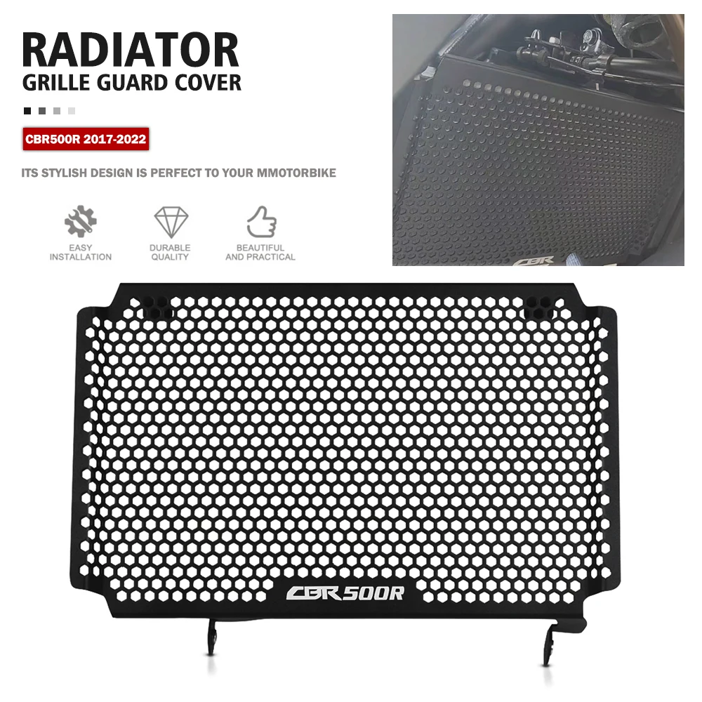 

Motorcycle Radiator Guard Grille Cover Protector Protective Aluminum For Honda CBR500R CBR 500R 2017 2018 2019 2020 2021 2022