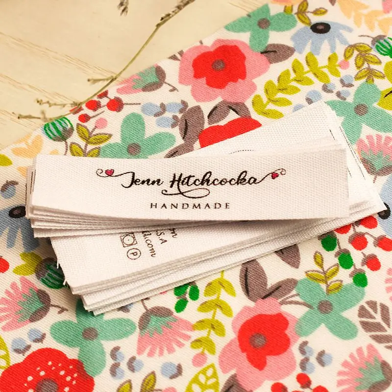 

15*70 mm Cotton With Logo or Text Sewing accessori Label,tags for knitted things,Custom,Personalizada,handmade label,gift tags