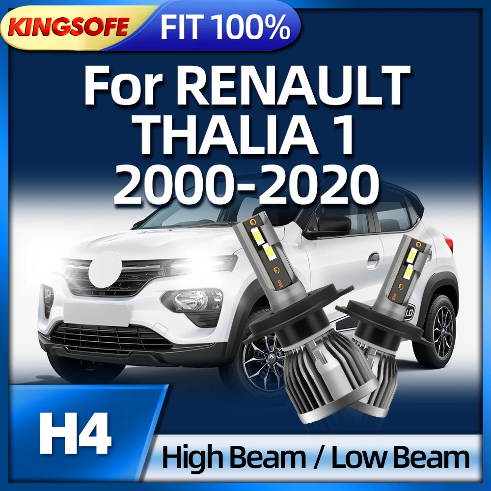

Roadsun Led 26000LM Headlight H4 6000K Car Lamp For RENAULT THALIA 1 2000 2001 2002 2003 2004 2005 2006 2007 2008 2009-2020