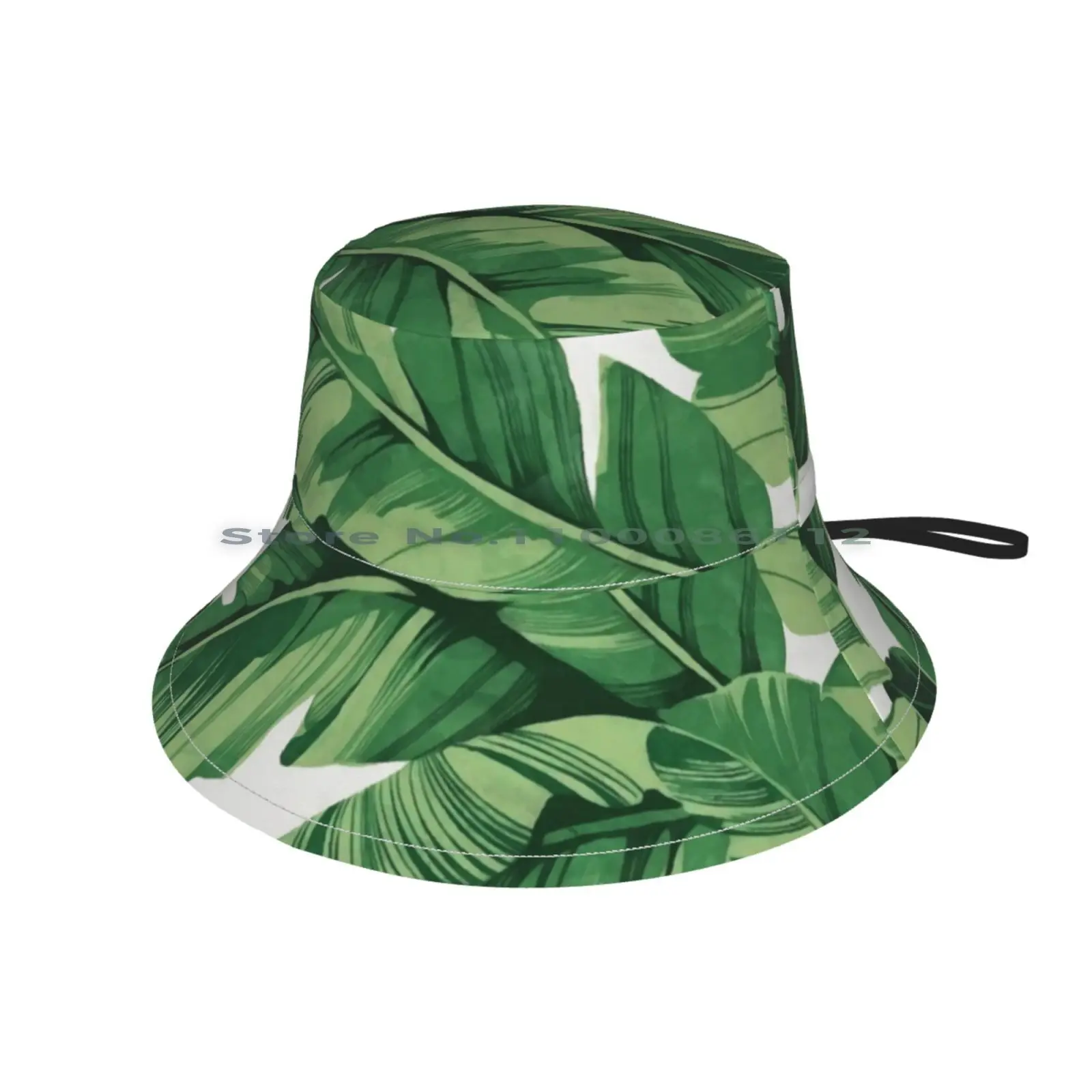 Трикотажная Шапка-бини с рисунком банановых листьев |