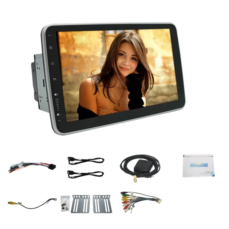 

2 Din 10.1 Inch Rotating Screen Bluetooth Car FM Auto Radio GPS Navigation MP5 Player Universal Mirror Link Monitor