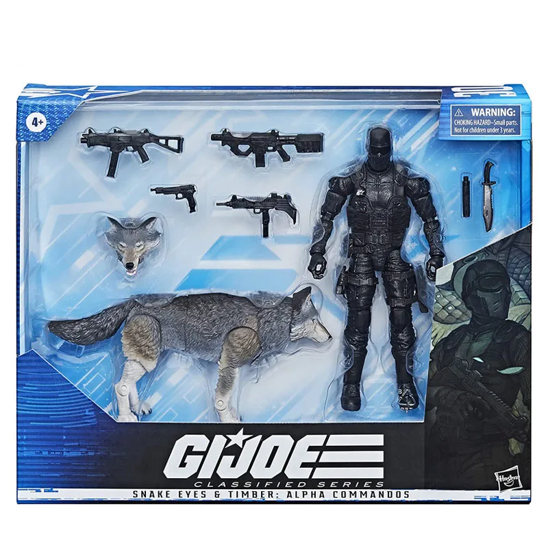 

G.i. Joe Classified Series Alpha Commandos: Snake Eyes and Timber 6-Inch Action Figures Collectible Toy Snake Eyes and Timber