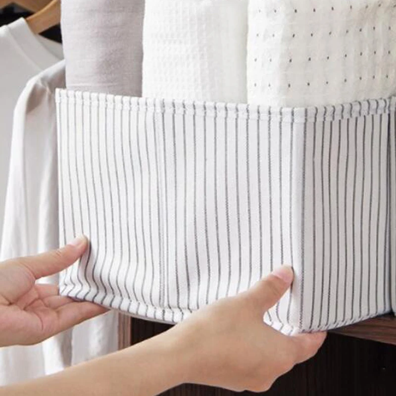 

Складной ящик для хранения без крышки, коробка для всякой всячины, ящик для хранения игрушек, домашний с полым ящиком для хранения одежды, до...