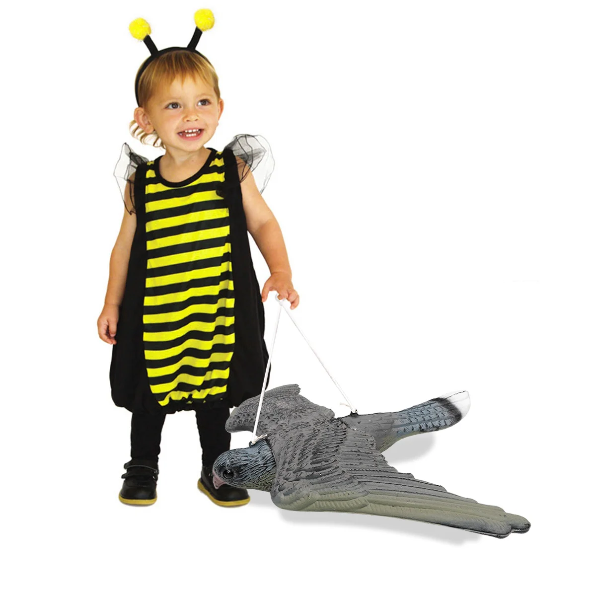 

Настольное украшение, летающий ястреб, приманка, фигурки птиц, украшение для сада Рождества, пугало, подвесная скульптура, свирепый ненастоящий Рождество