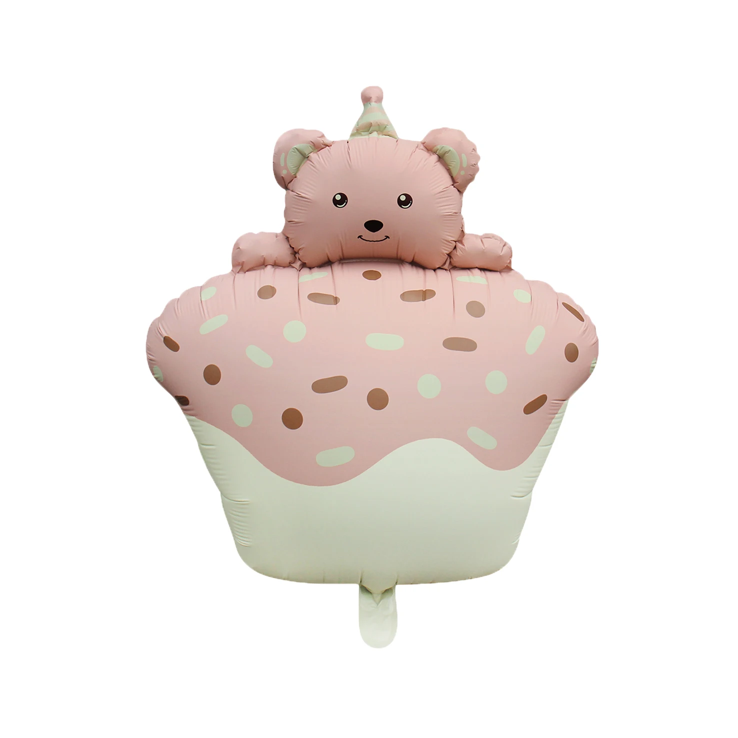 Надувной шар в виде кремового карамельного медведя для вечеринки честь первого