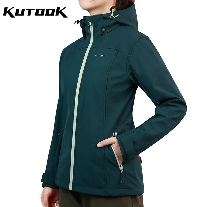 Женские походные куртки kutake Softshell легкая флисовая спортивная одежда съемный