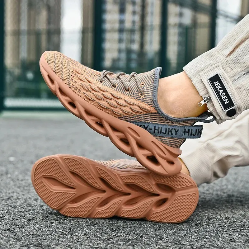 Мужские кроссовки через плечо Lexsan дышащая повседневная обувь с геометрическим