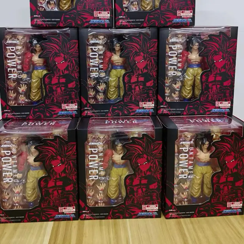 Фото 22 см Demoniacal Fit Dragon Ball Z Goku Ssj4 Фигурка Shf Super Saiyan 4 Untamed Power Goku Фигурка Игрушки Подарки на день рождения №3