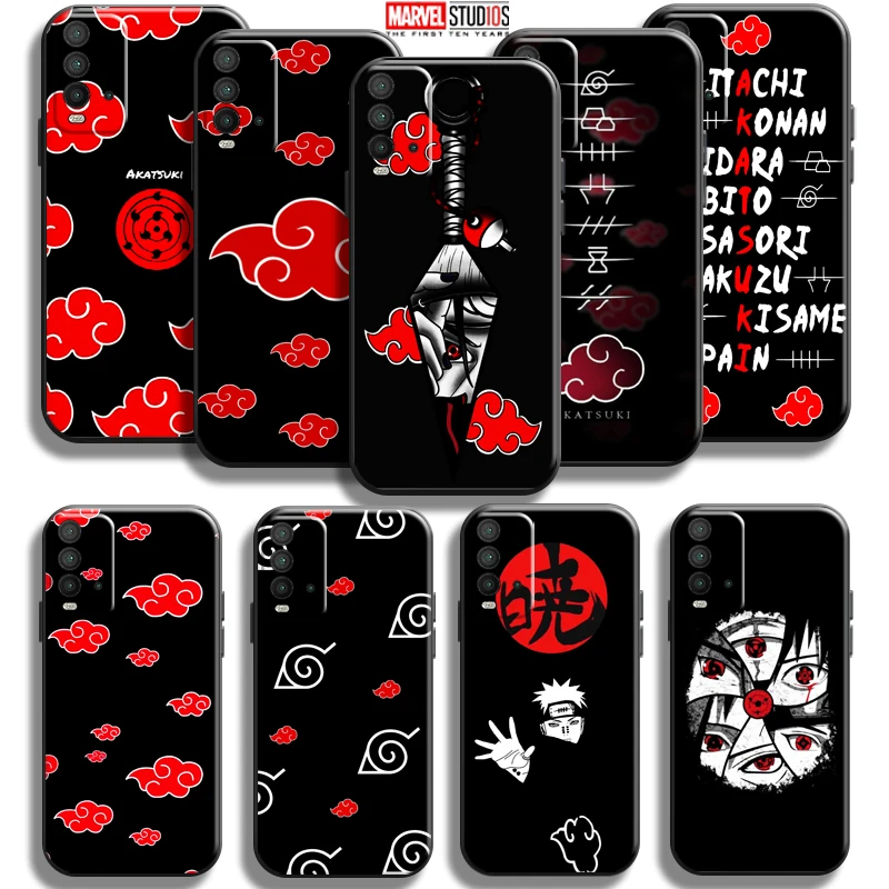 

Uchiha Itachi Sharingan Akatsuki Phone Case For Xiaomi Redmi 9T 6.53 Inch Black Coque Soft Funda Liquid Silicon Back