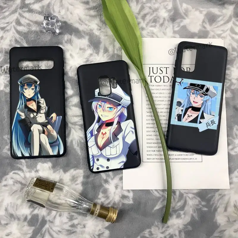 

Esdeath Akame Ga Kill Anime Phone Case For Samsung S10 S20 S21 S30 S9 S8 Plus Ultra 5G S10e S6 S7 Edge Silicone Cover