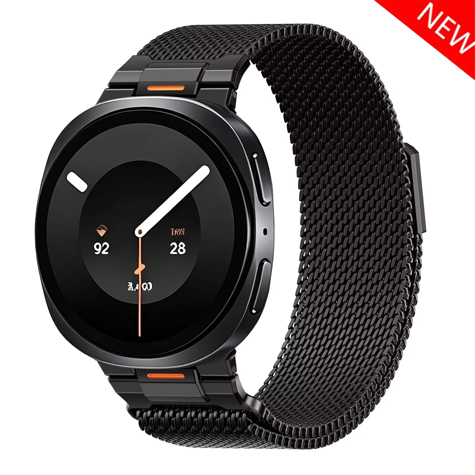 Фото Магнитный металлический ремешок для Samsung Galaxy Watch 9 8 44 мм 40 мм, миланский браслет, ремешок для Galaxy Watch 8 Classic 46 мм. №2