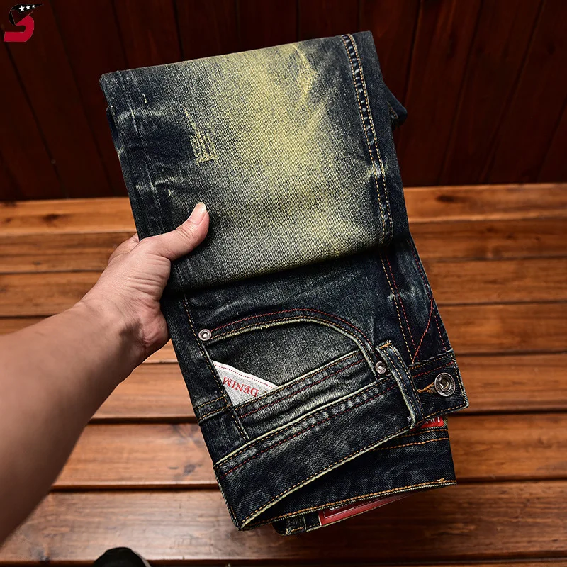 Мужские классические джинсы