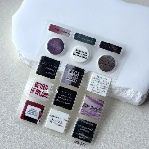 Мультяшная 3D наклейка из смолы для телефона