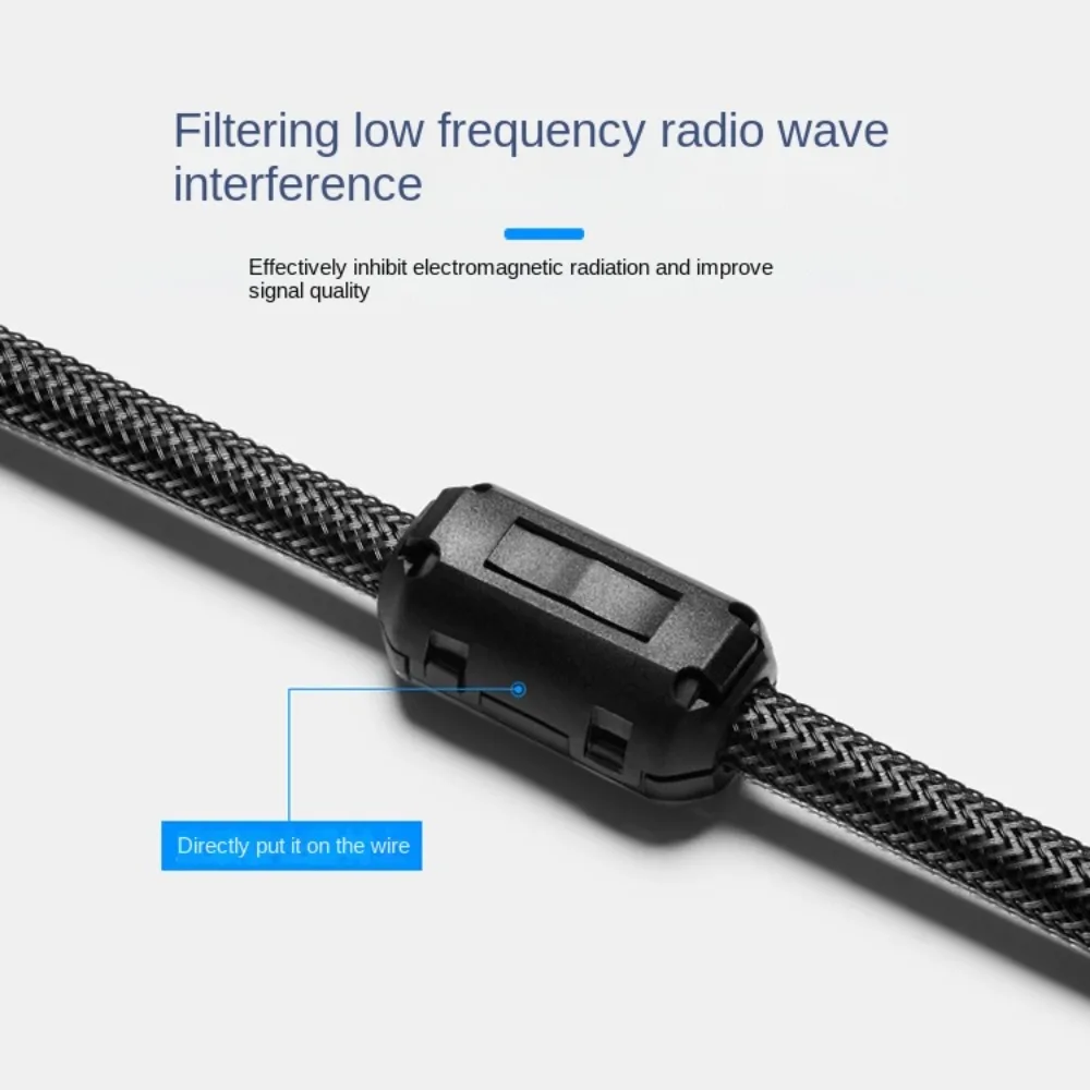 Защелкивающийся кольцевой сердечник ферритовый зажим для шариков черная