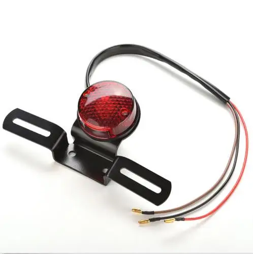 

1PC Motorcycle Brake Rear License Plate Bracket Tail Light New Universal 12V Red Lens Motorcycle Tail Light Universal