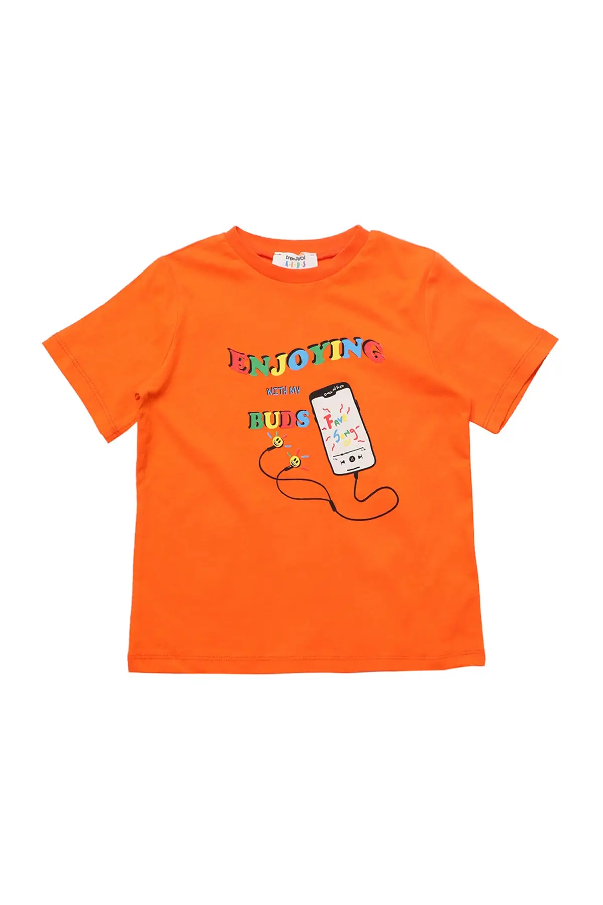 

Printed Male Child Knitted T-Shirt TKDSS22TS0125.