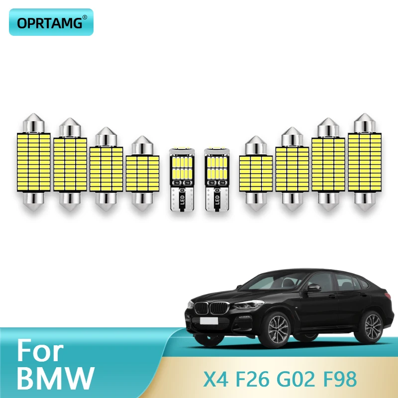 

OPRTAMG Canbus Car Light For BMW X4 F26 G02 F98 1995 2001 2002 2003-2022 Vehicle LED Interior Dome Map Light Kit Car Accessories