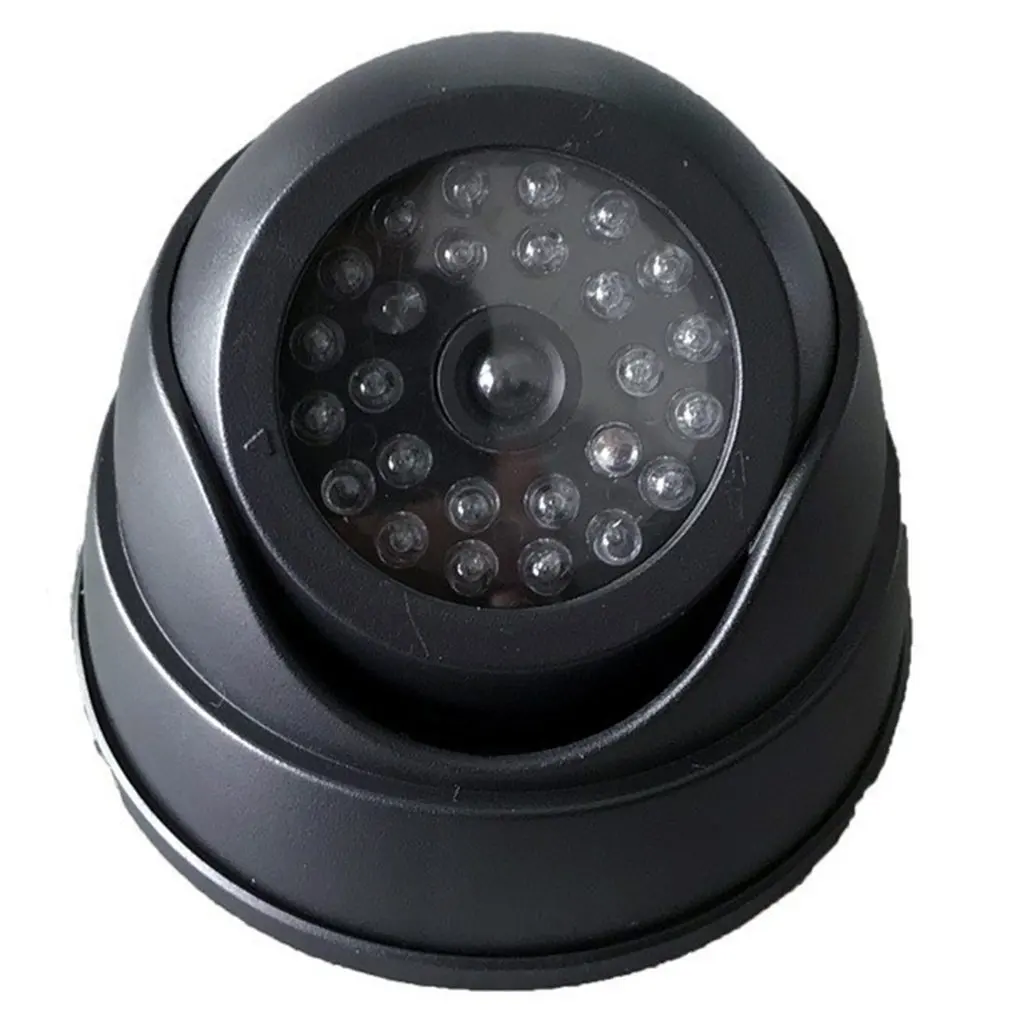 

Fake Security Surveillance Camera With LED Light Outdoor Indoor Home Cam System Battery Powered Realistic For Anti-Theft