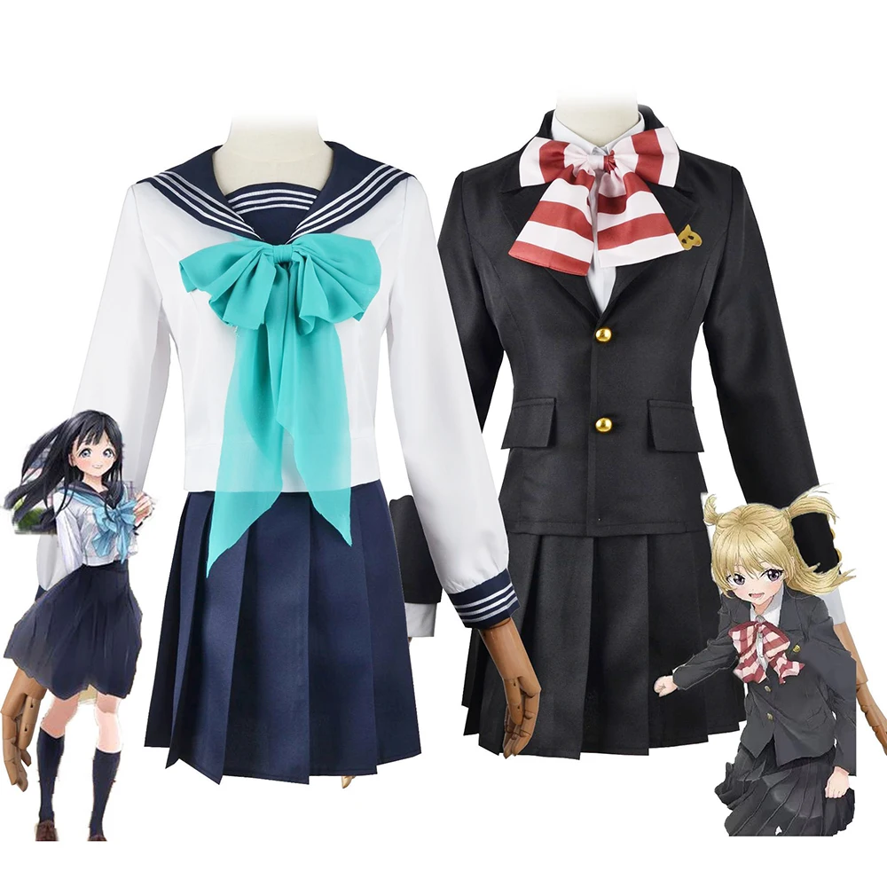 

Anime Akebi's Sailor Cosplay Komichi Akebi Cosplay Usagihara Toko School Uniform Skirt Women Uniforms Halloween