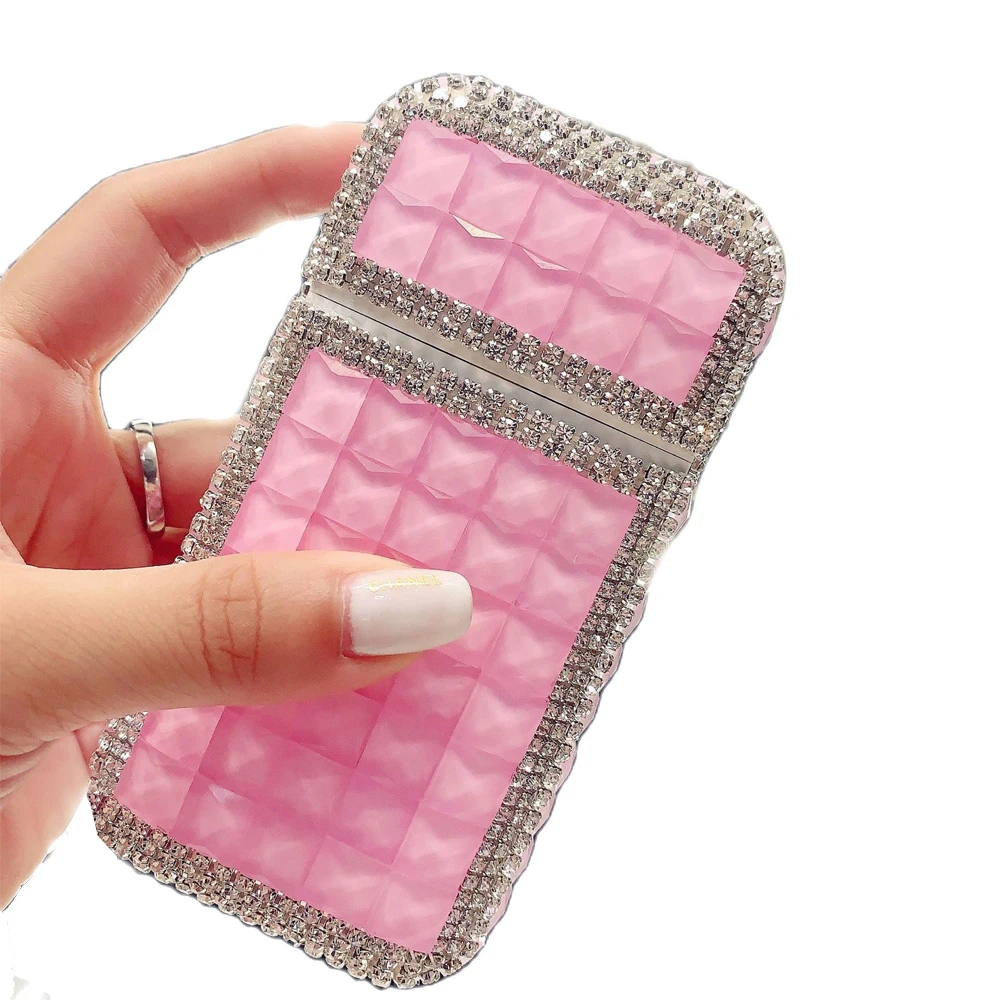 Rechargeable Pink Rhinestones 7.6mm 5.2mm Cigarettes