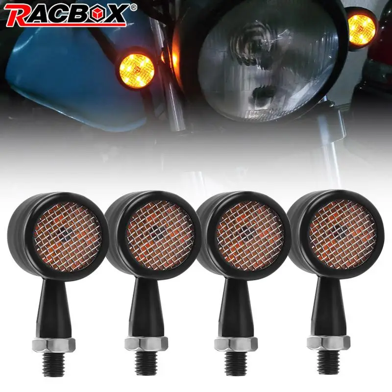 10 мм пуля мотоцикл металлические светодиодные указатели поворота индикатор