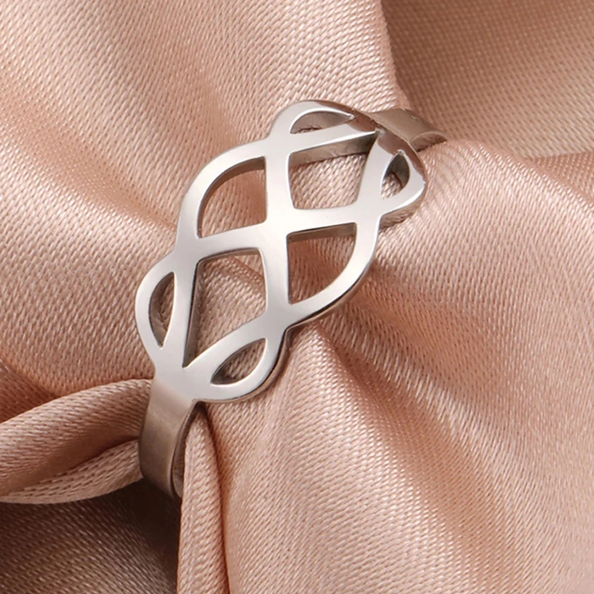 LIKGREAT Модное серебряное кольцо с узелком Пикассо кельтский геометрический кукла