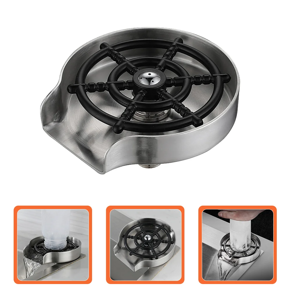 

Rinser Cup Washer Sink Glass Automatic Bottle Formetal Quick Kitchen Cleaner Water Bar Cups Attachment Coffee Rapid Wash