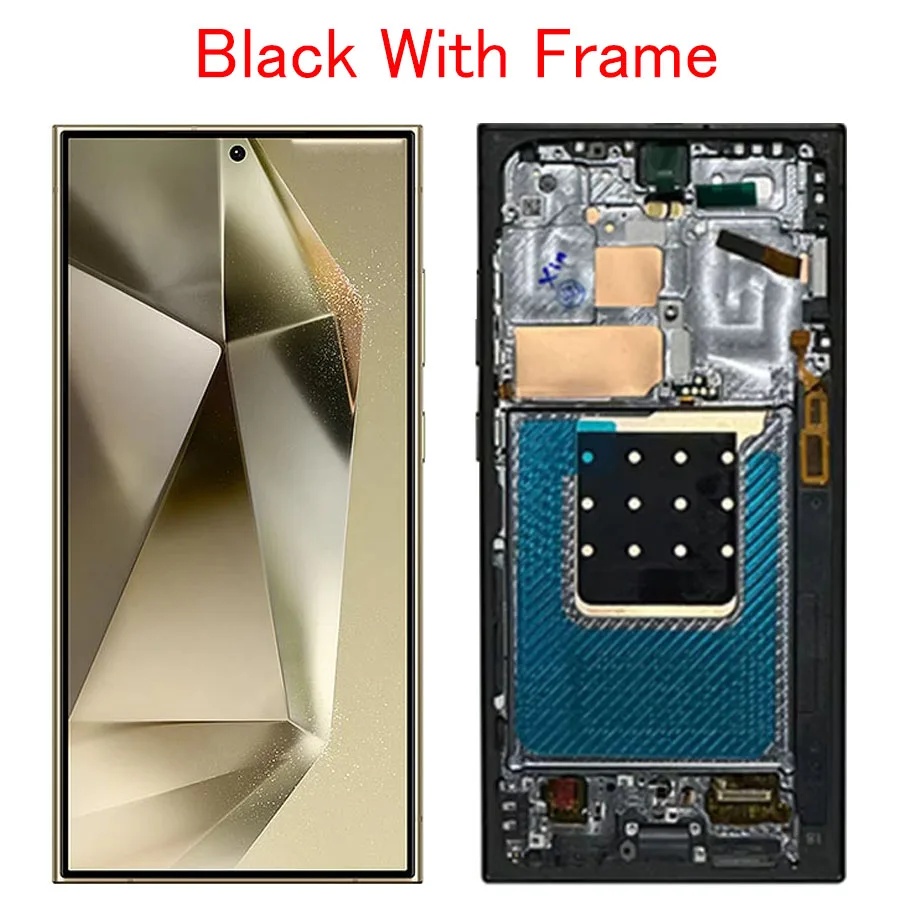 Фото AMOLED-дисплей 6,8 дюйма, 120 Гц для Samsung Galaxy S24 Ultra, сенсорный ЖК-экран с рамкой, замена дисплея, поддержка S Pen, SM-S928 №4