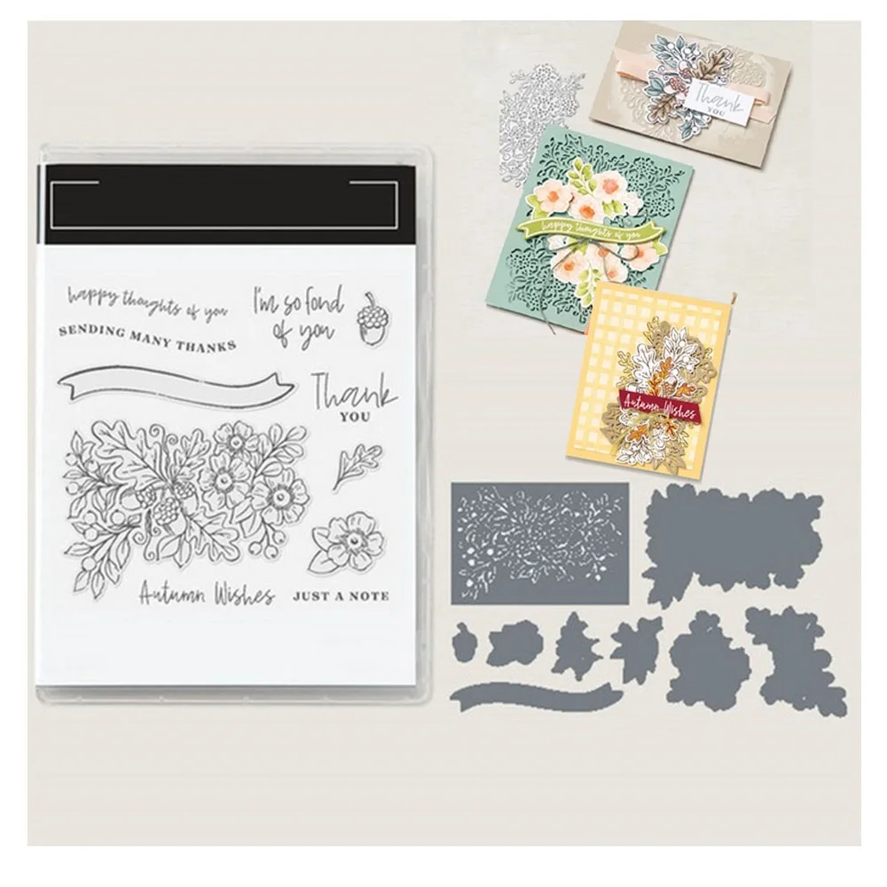 

2022 July to December New Flower Metal Cutting Dies and Stamps Scrapbooking Material For DIY Cards Decor Stencil Craft Supplies