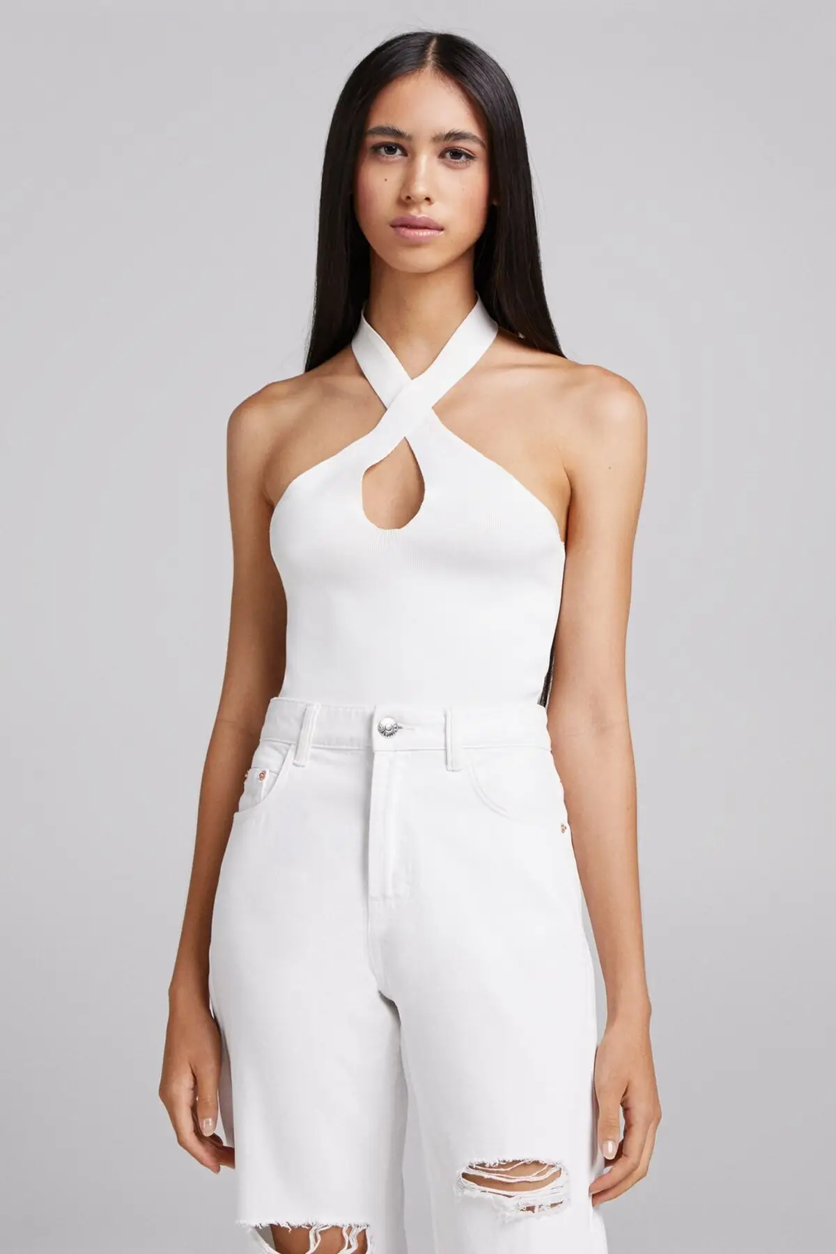 

Halter Collar Top
