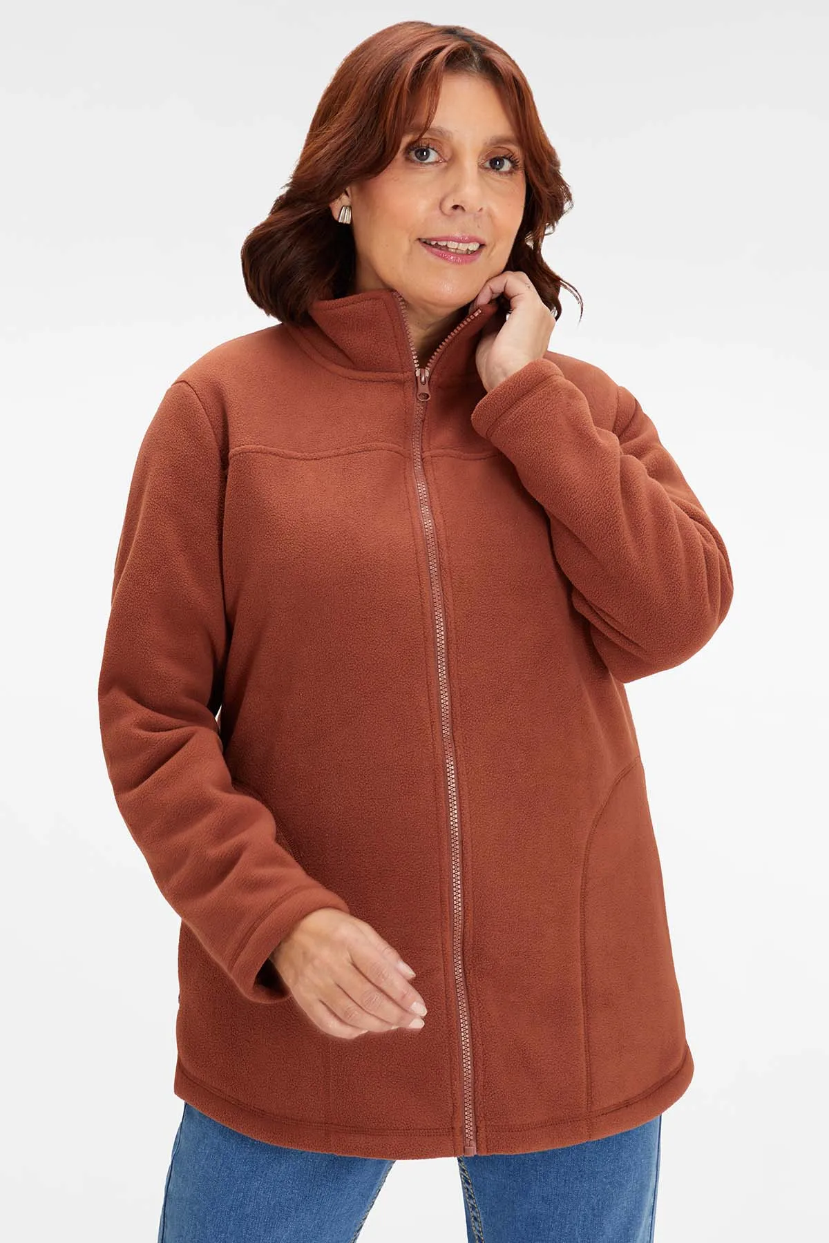 

Женская флисовая куртка на молнии с карманами Fashion's Park