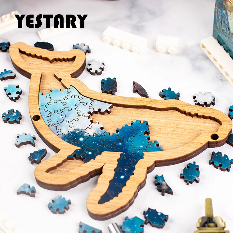 

YESTARY 3D синий кит деревянный пазл невозможно деревянный пазл головоломки игрушки головоломки настольная игра игрушка для взрослых детей детские подарки