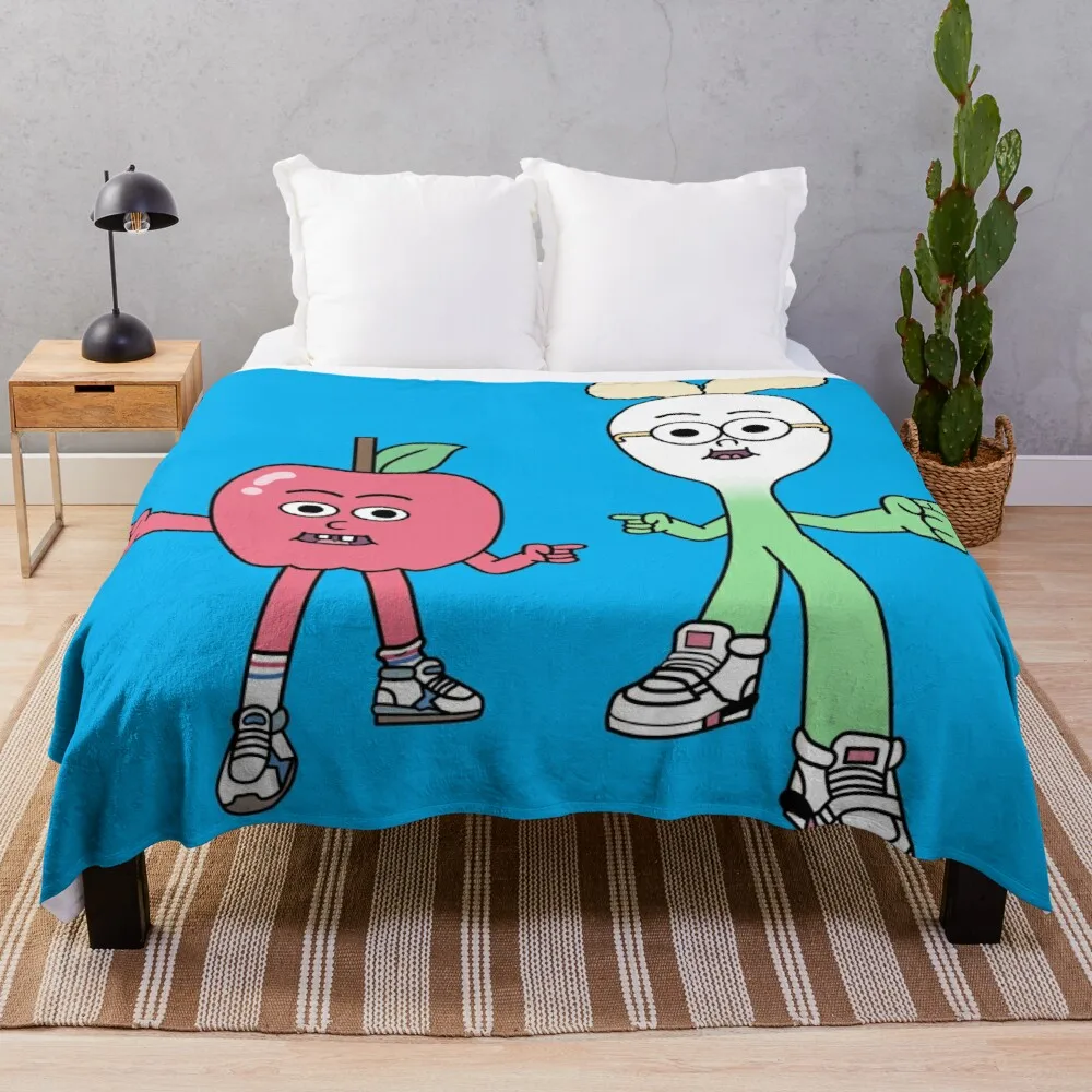 

Apple and Onion Throw Blanket hairy blankets
