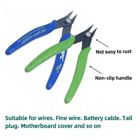 5-дюймовые прецизионные диагональные плоскогубцы, кусачки для резака проволочного кабеля, высокая твердость HDR 56-58, ручные инструменты для электронного ремонта
